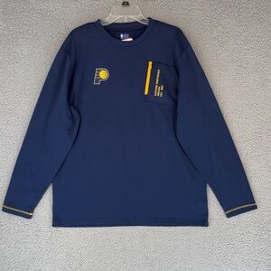 Indiana Pacers NBA Navy & yellow crew neck Long sleeve sweater men’s XL pullover